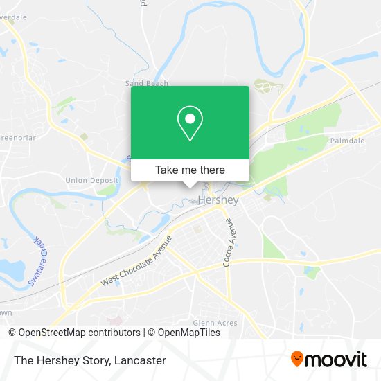 The Hershey Story map