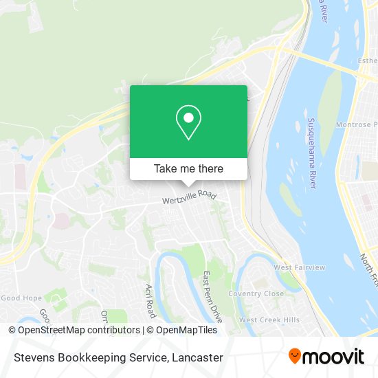 Mapa de Stevens Bookkeeping Service