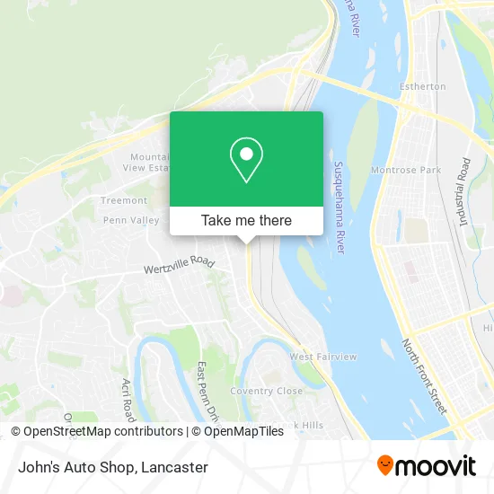 John's Auto Shop map