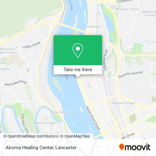 Mapa de Akoma Healing Center