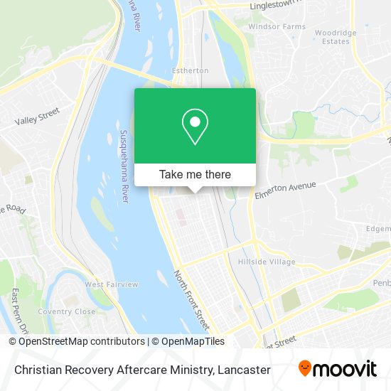 Christian Recovery Aftercare Ministry map