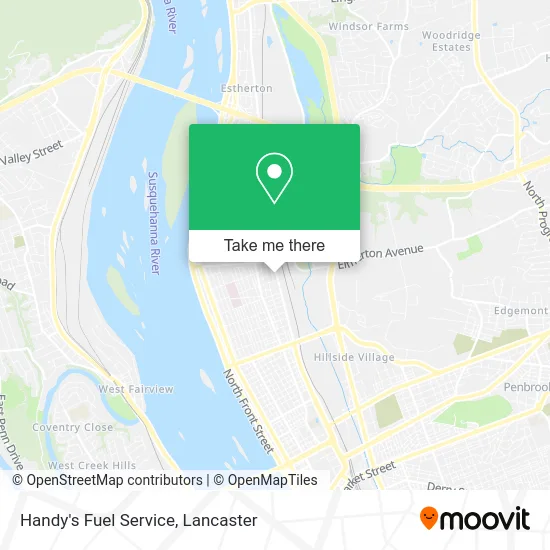 Handy's Fuel Service map