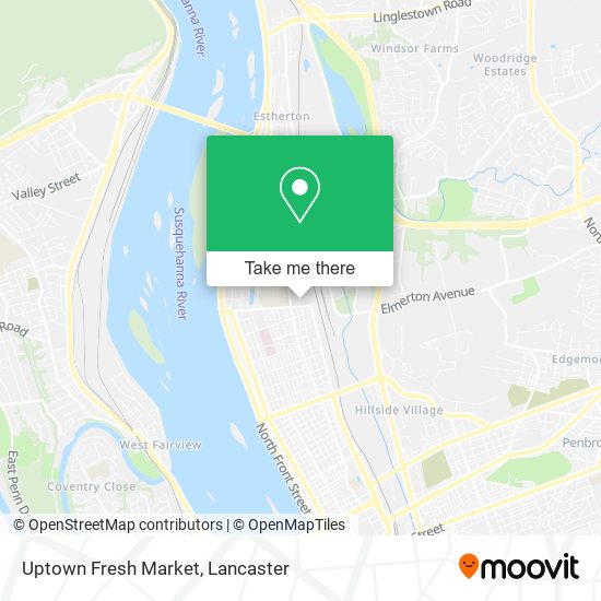 Mapa de Uptown Fresh Market