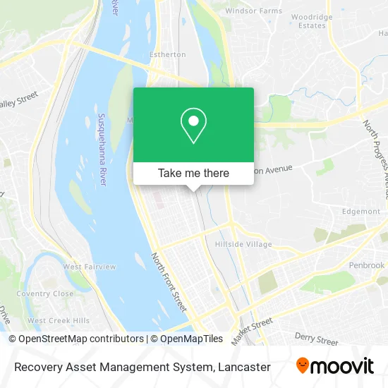 Recovery Asset Management System map