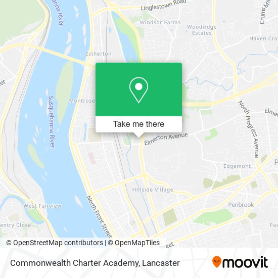 Commonwealth Charter Academy map