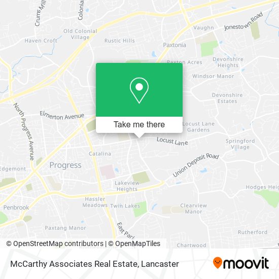McCarthy Associates Real Estate map