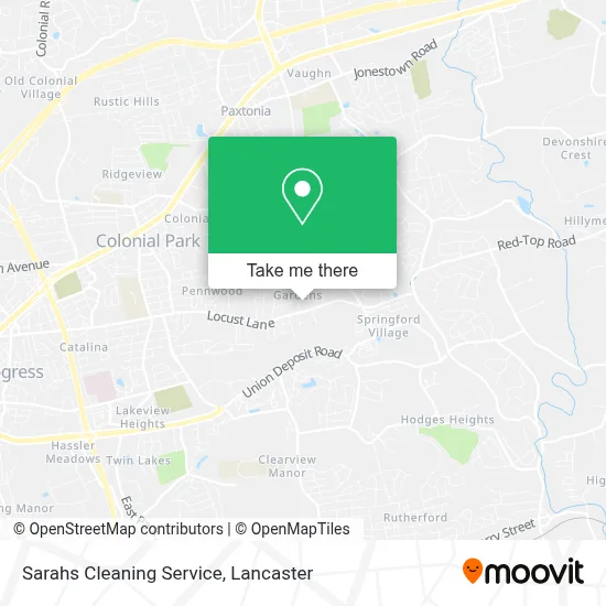 Sarahs Cleaning Service map
