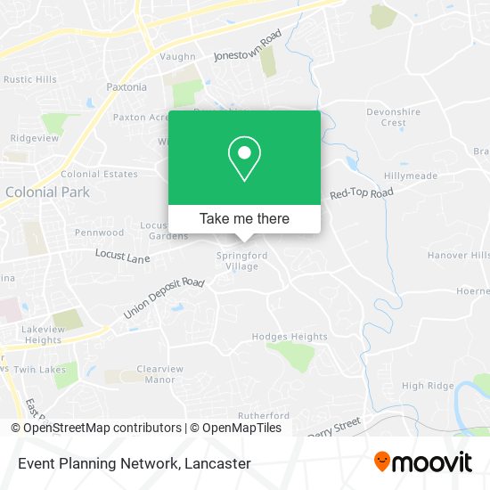 Mapa de Event Planning Network