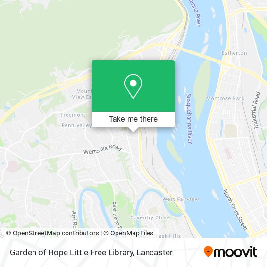 Mapa de Garden of Hope Little Free Library