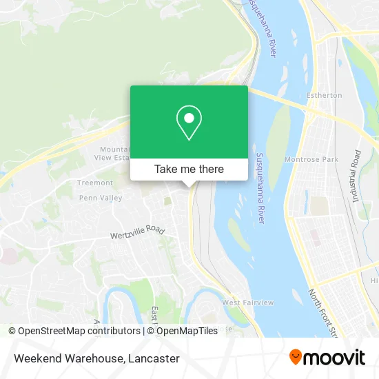 Weekend Warehouse map