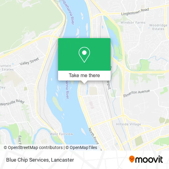 Blue Chip Services map