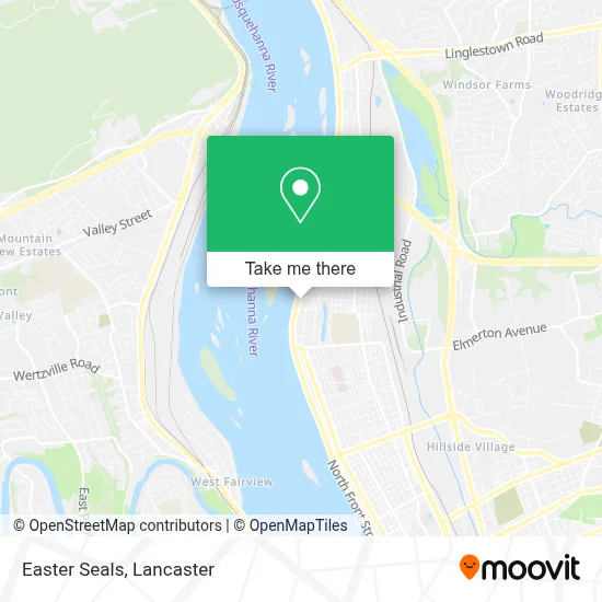 Easter Seals map