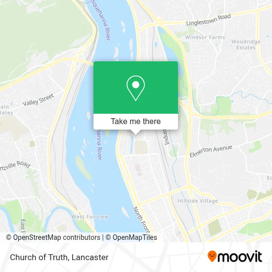 Church of Truth map