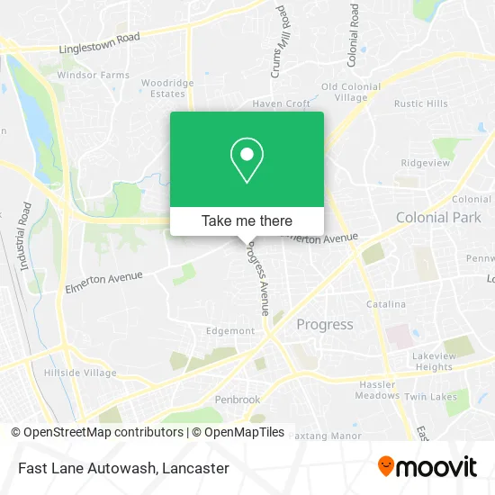 Fast Lane Autowash map