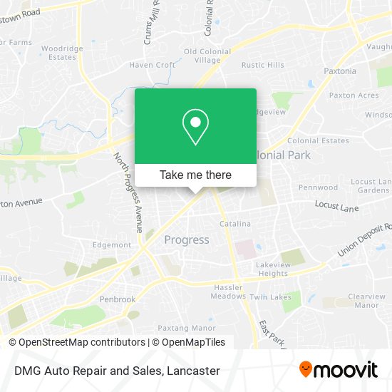 DMG Auto Repair and Sales map