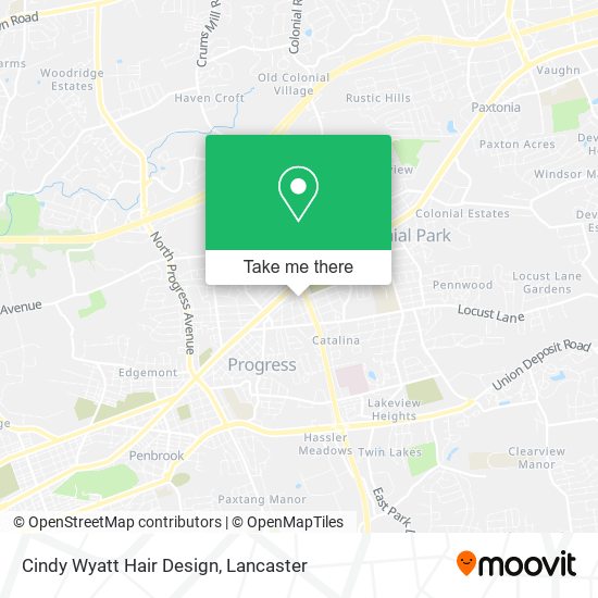 Cindy Wyatt Hair Design map