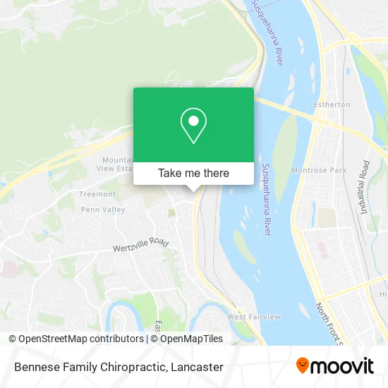 Bennese Family Chiropractic map