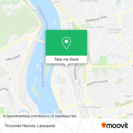 Mapa de Tricorner Homes