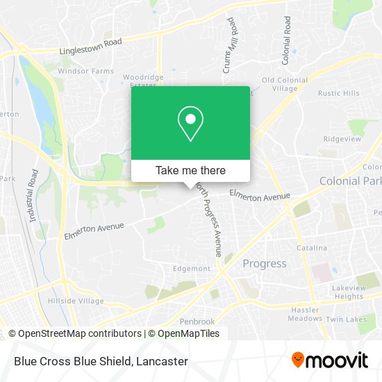 Blue Cross Blue Shield map