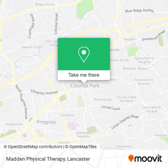 Madden Physical Therapy map