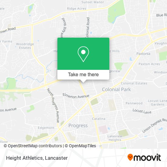 Height Athletics map