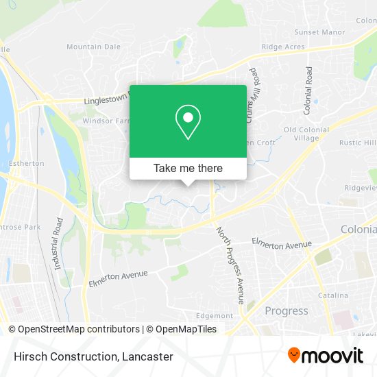Mapa de Hirsch Construction