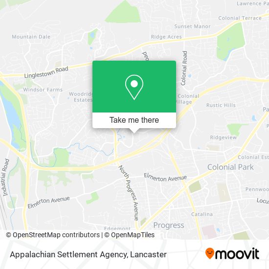 Appalachian Settlement Agency map