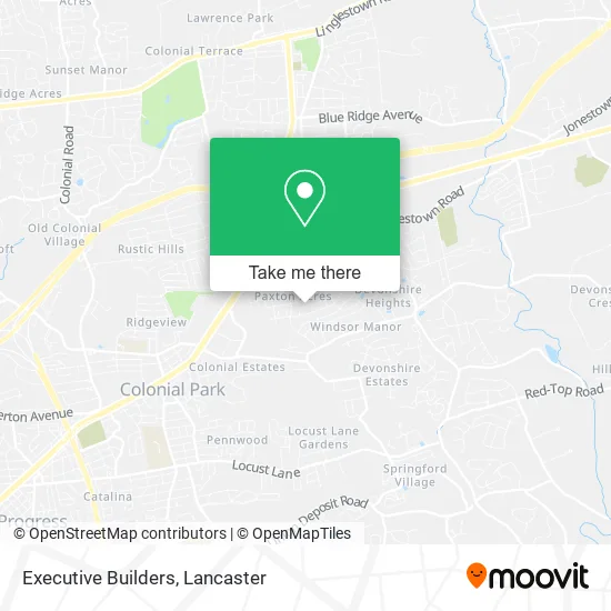 Executive Builders map