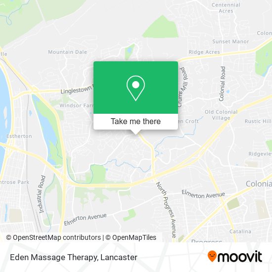 Eden Massage Therapy map