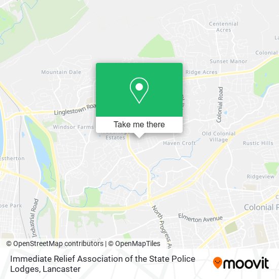 Immediate Relief Association of the State Police Lodges map