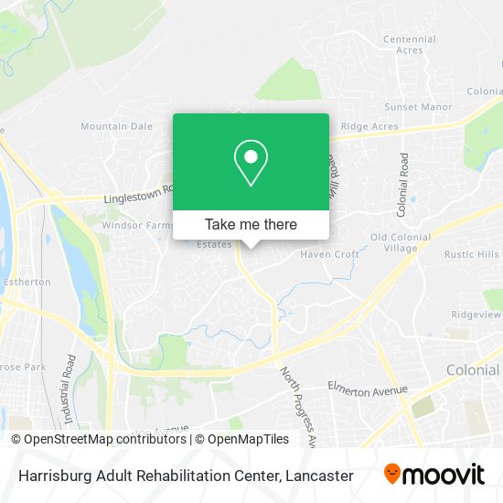 Harrisburg Adult Rehabilitation Center map