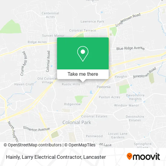 Hainly, Larry Electrical Contractor map