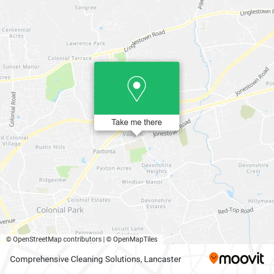 Comprehensive Cleaning Solutions map