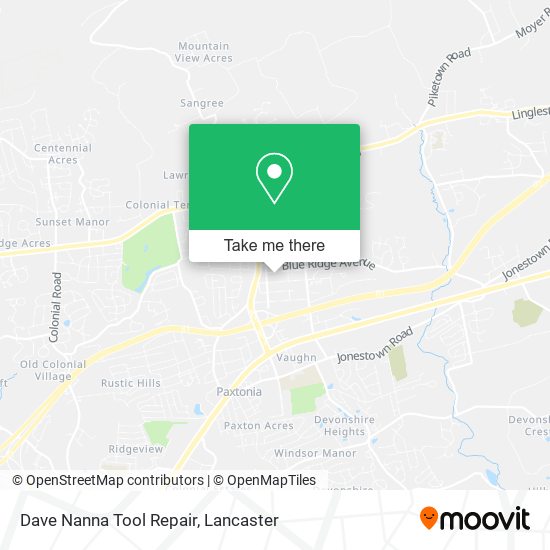Dave Nanna Tool Repair map