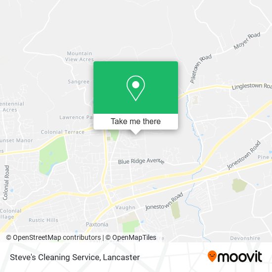 Mapa de Steve's Cleaning Service