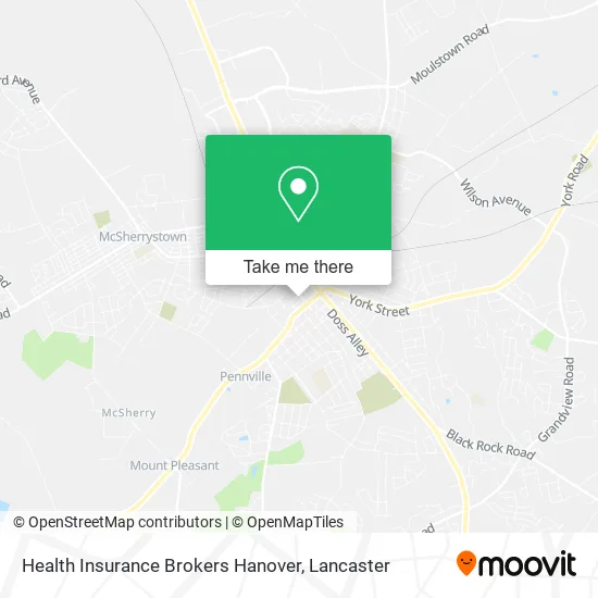 Health Insurance Brokers Hanover map