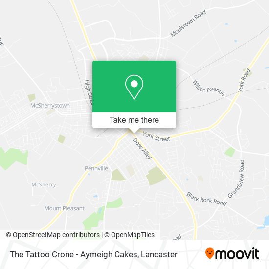 The Tattoo Crone - Aymeigh Cakes map