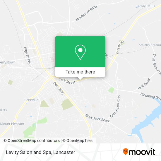 Levity Salon and Spa map