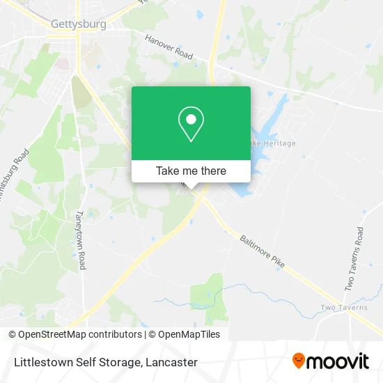Littlestown Self Storage map