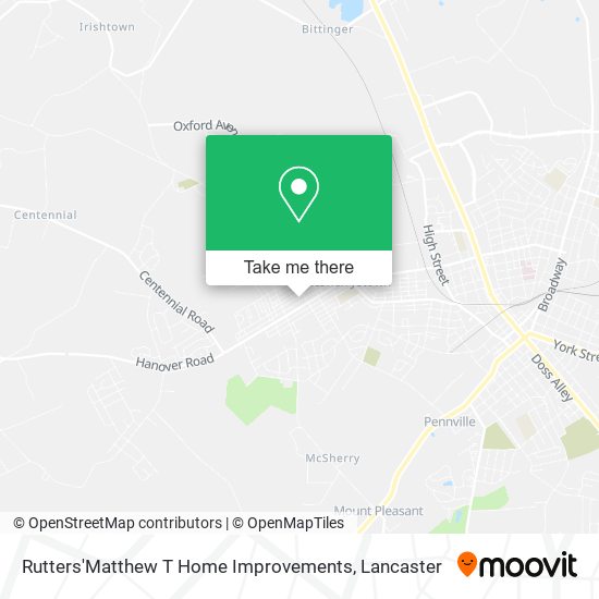 Mapa de Rutters'Matthew T Home Improvements