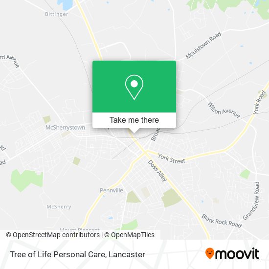 Tree of Life Personal Care map