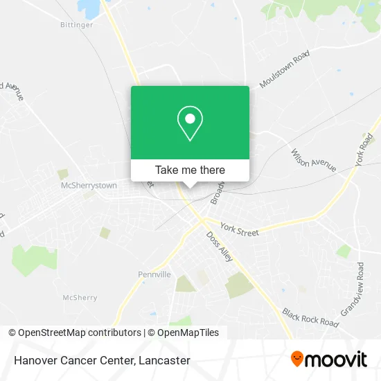 Hanover Cancer Center map