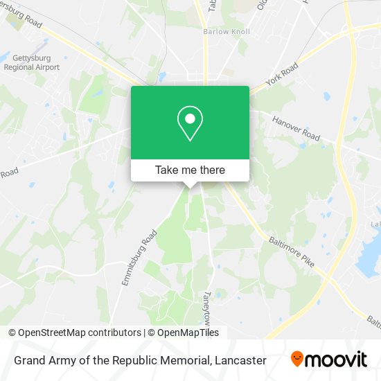Grand Army of the Republic Memorial map