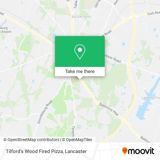 Tilford's Wood Fired Pizza map