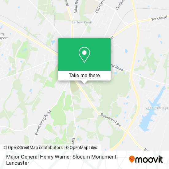 Major General Henry Warner Slocum Monument map