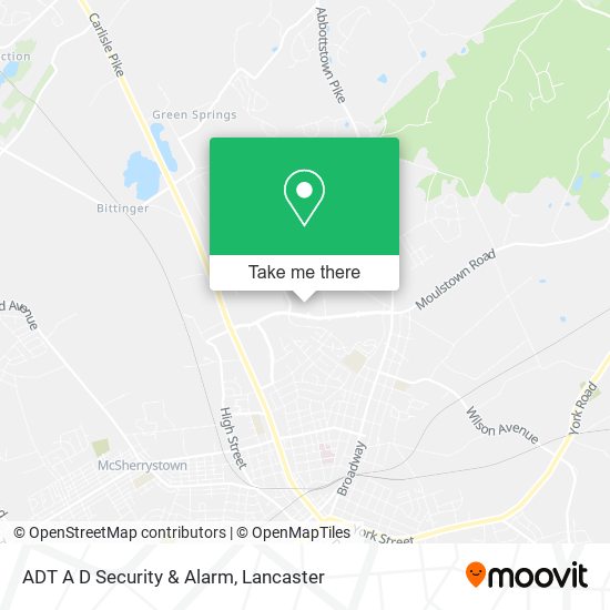 ADT A D Security & Alarm map
