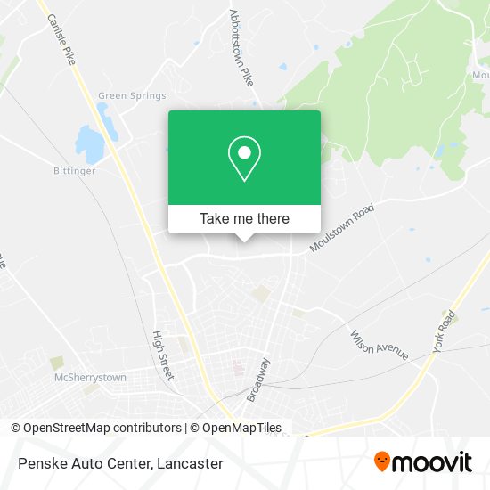 Mapa de Penske Auto Center