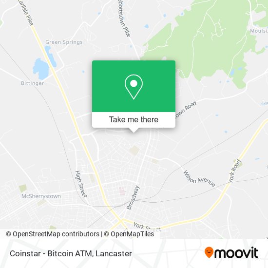 Mapa de Coinstar - Bitcoin ATM