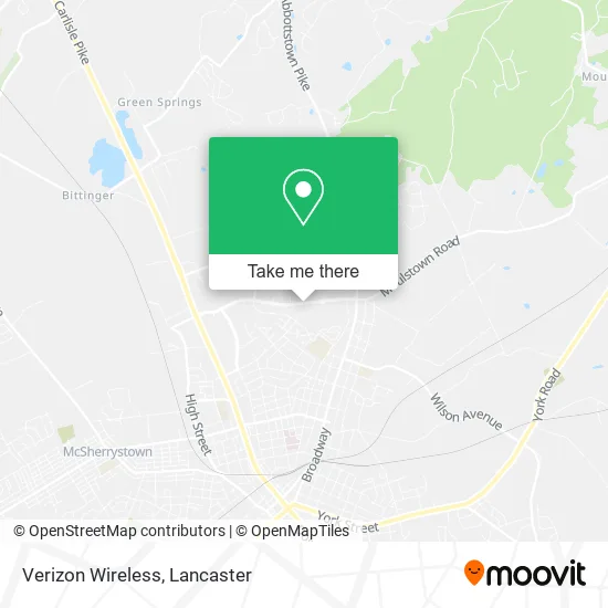 Verizon Wireless map