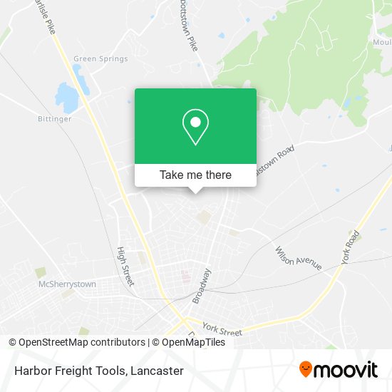 Harbor Freight Tools map